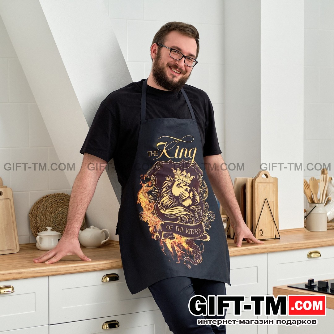 Фартук «The King of the kitchen» 73×71 см
