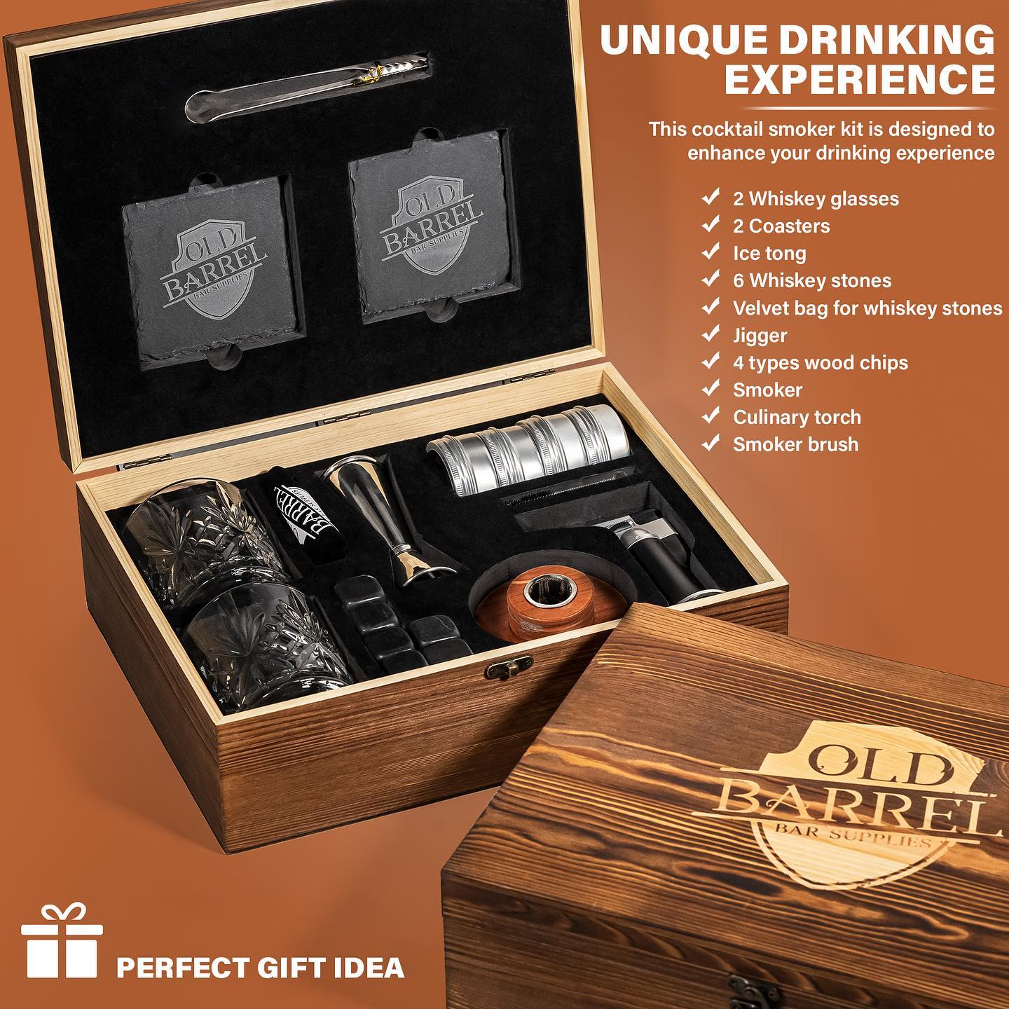 Премиум набор для копчения напитков Old Barrel