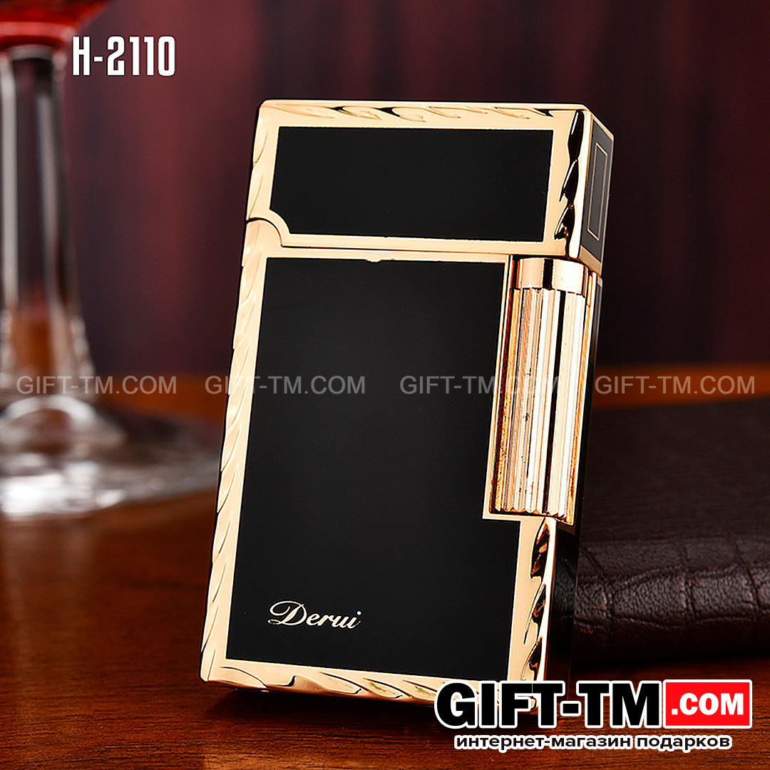 Зажигалка газовая «Derui» металлическая DR2110