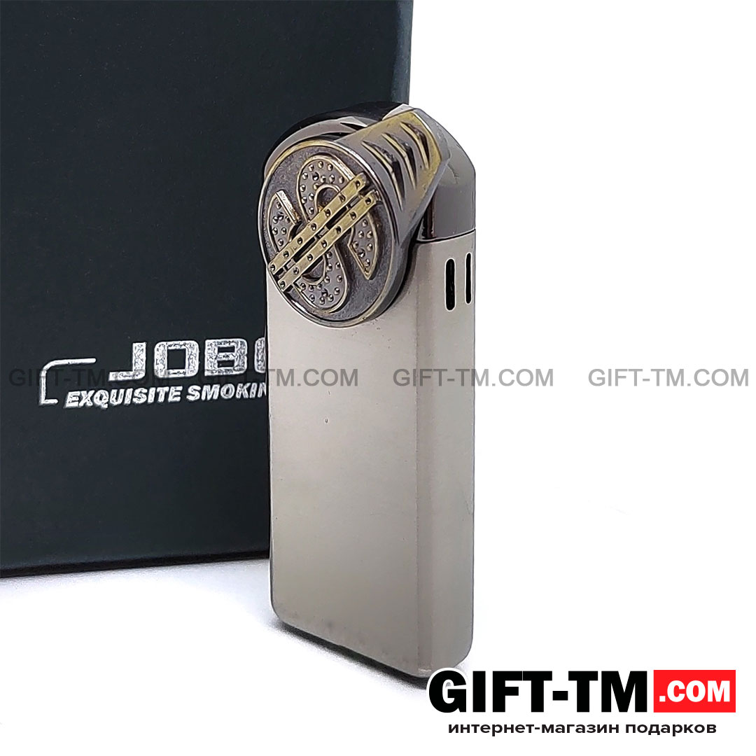 Зажигалка «Dollar» Jobon газовая, ветрозащитная, в подарочной коробке