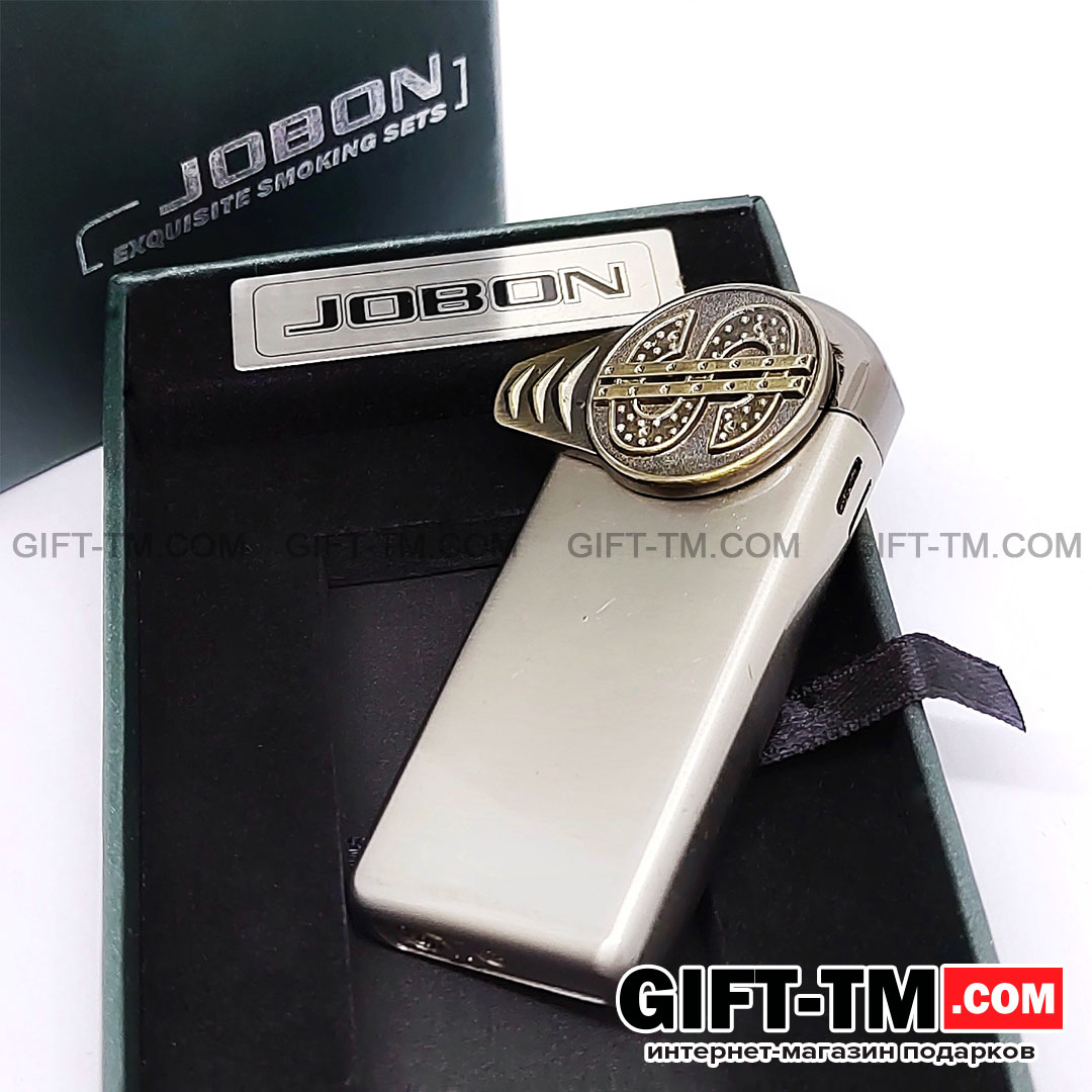 Зажигалка «Dollar» Jobon газовая, ветрозащитная, в подарочной коробке