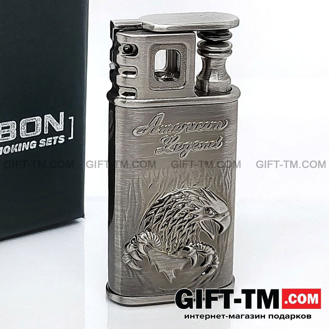 Зажигалка «Eagle» газовая, ветрозащитная, в подарочной коробке