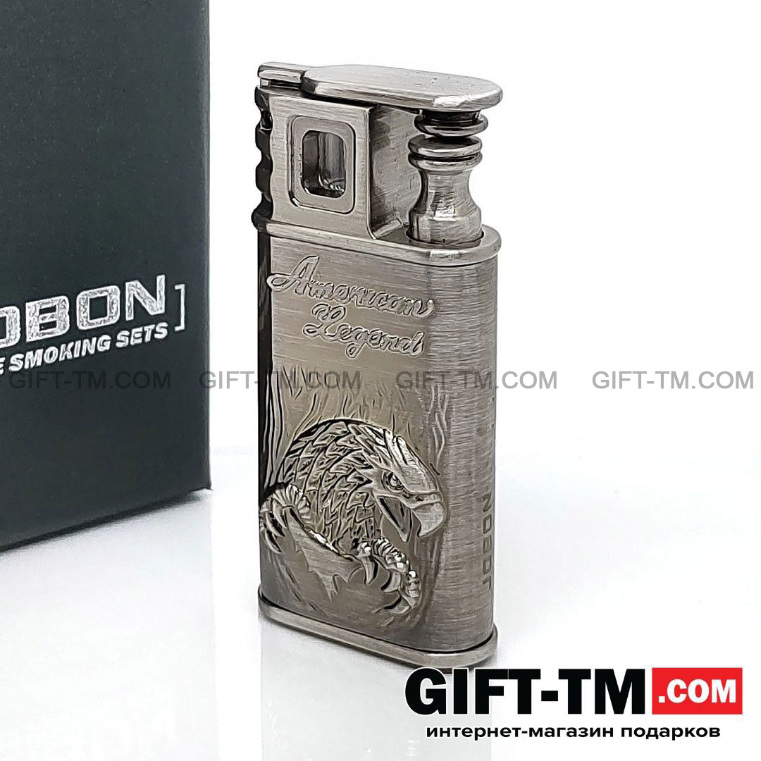 Зажигалка «Eagle» газовая, ветрозащитная, в подарочной коробке