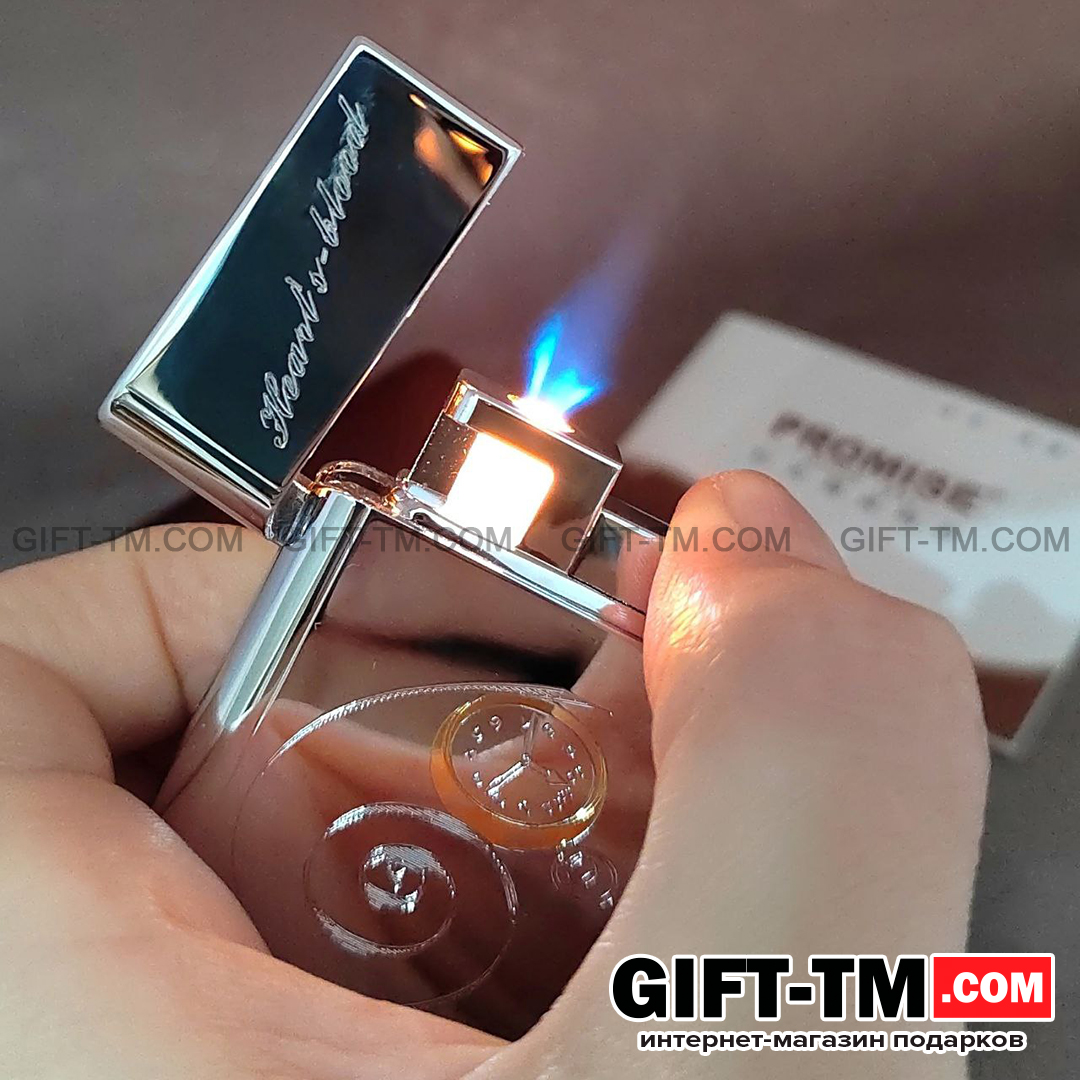 Зажигалка «Promise» газовая, в подарочной деревянной коробке