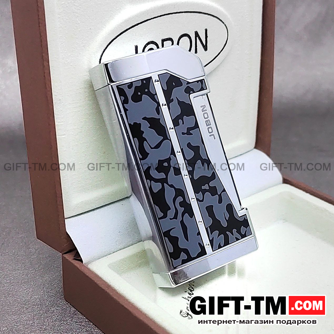 Зажигалка «Jobon» газовая, ветрозащитная, в подарочной коробке