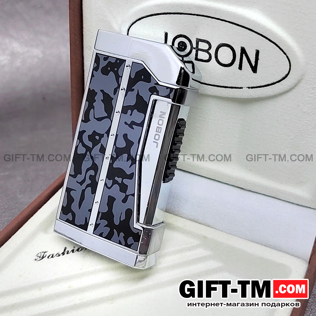 Зажигалка «Jobon» газовая, ветрозащитная, в подарочной коробке