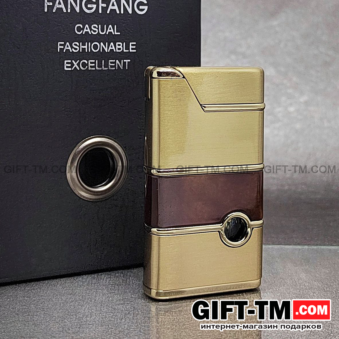 Зажигалка «FANGFANG» газовая, ветрозащитная, в подарочной коробке