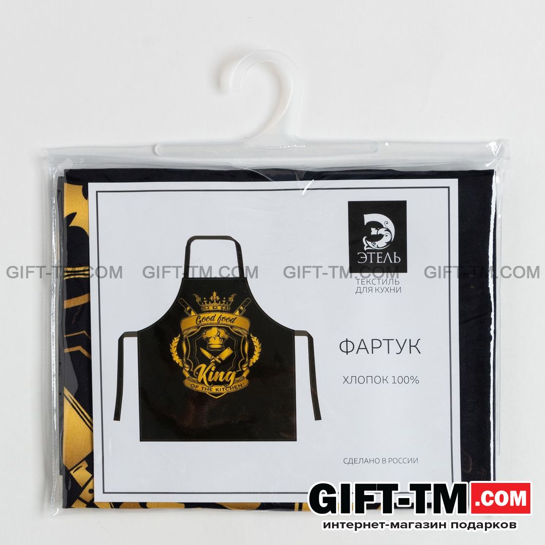 Фартук «KING» 73×71 см, 100% хлопок, саржа 190 гр/м2