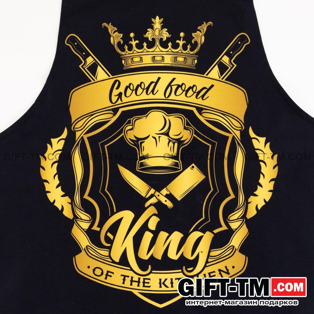 Фартук «KING» 73×71 см, 100% хлопок, саржа 190 гр/м2