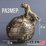 Пепельница «Тигр» металл — изображение 2