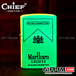 Зажигалка бензиновая «Marlboro Chief» светящаяся в темноте