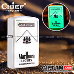 Зажигалка бензиновая «Marlboro Chief» светящаяся в темноте — изображение 2