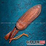 Нож для пикника «Перо» паутина + чехол из искусственной кожи — изображение 8