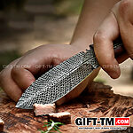 Нож для пикника «Перо» паутина + чехол из искусственной кожи — изображение 4