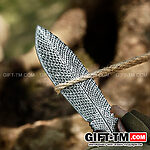 Нож для пикника «Перо» паутина + чехол из искусственной кожи — изображение 3