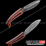 Нож для пикника «Перо» паутина + чехол из искусственной кожи — изображение 9