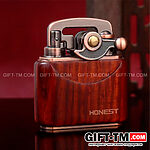 Зажигалка бензиновая «Honest» бронза, красное сандаловое дерево — изображение 7