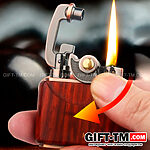 Зажигалка бензиновая «Honest» бронза, красное сандаловое дерево — изображение 8