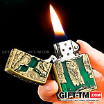 Зажигалка бензиновая «Zorro», зеленая