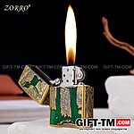 Зажигалка бензиновая «Zorro», зеленая — изображение 5