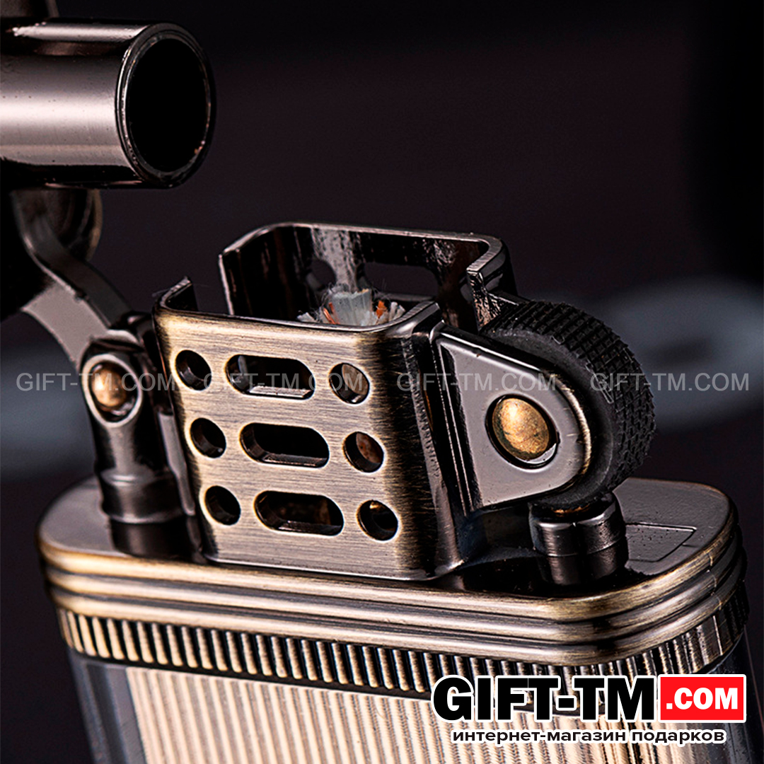 sn01033_4 Зажигалка бензиновая «Zorro», черный лед, подарочный набор — изображение 4