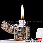 Зажигалка бензиновая Zorro «Крокодил» бронза