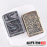 Зажигалка бензиновая Zorro «Крокодил» бронза — изображение 4