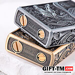 Зажигалка бензиновая Zorro «Крокодил» бронза — изображение 7