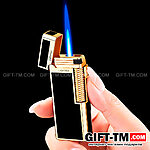 Зажигалка газовая «Derui» черная, двойное пламя — изображение 3