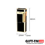 Зажигалка газовая «Derui» черная, двойное пламя — изображение 9