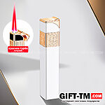 Зажигалка газовая «Elegant» белая