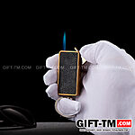 Зажигалка-брелок газовая «Черная кожа»