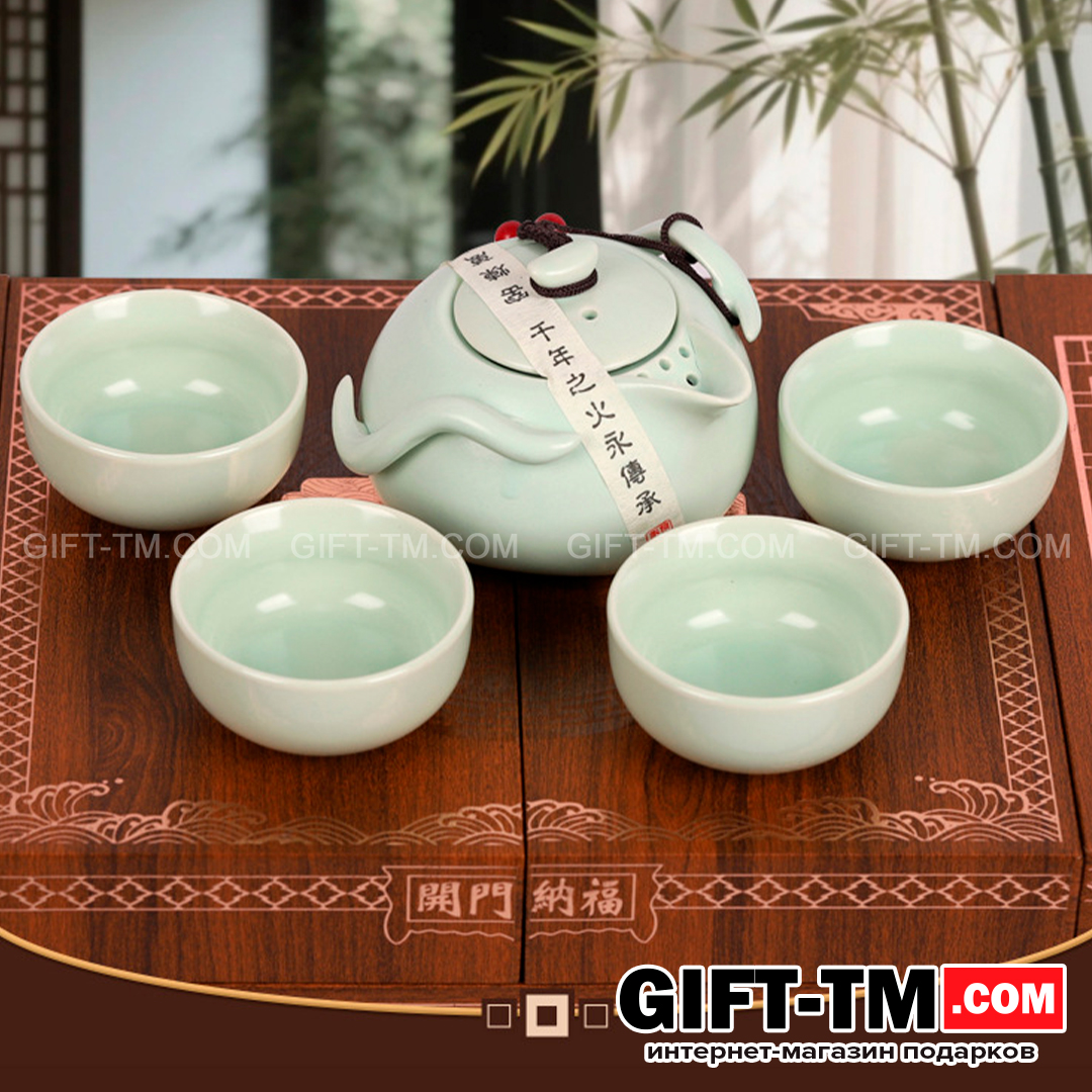 sn01065_10 Набор элитного китайского чая «Открой удачу» + чайный сервиз — изображение 3