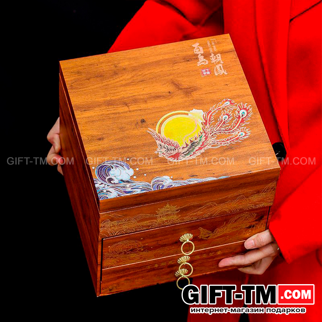 sn01067_8 Набор элитного китайского чая «Феникс» + чайный сервиз — изображение 7