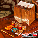 Набор элитного китайского чая «Сундук богатства» + чайный сервиз — изображение 4