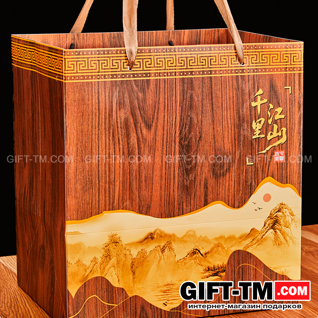 sn01068_1 Набор элитного китайского чая «Сундук богатства» + чайный сервиз — изображение 5