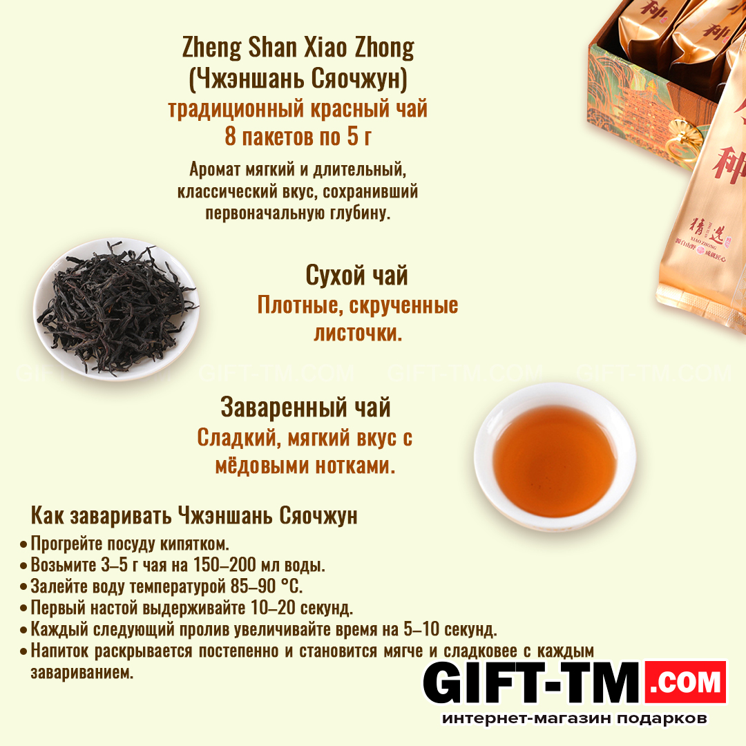 sn01068_16 Набор элитного китайского чая «Сундук богатства» + чайный сервиз — изображение 9