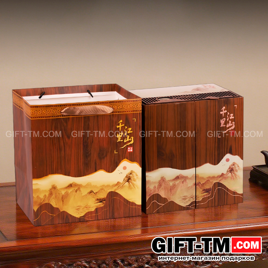 sn01068_2 Набор элитного китайского чая «Сундук богатства» + чайный сервиз — изображение 6