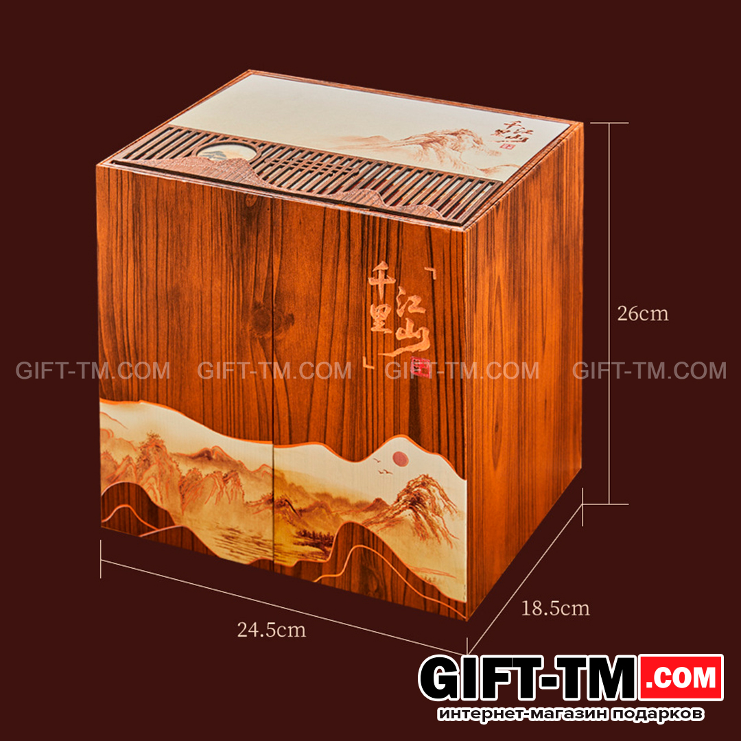 sn01068_5 Набор элитного китайского чая «Сундук богатства» + чайный сервиз — изображение 8