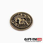 Монета новогодняя сувенирная «Счастливого года», латунь, диам 2.5 см — изображение 5