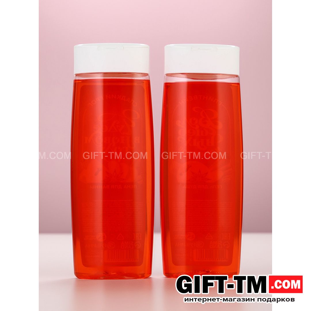 sn01099_4 Новогодний подарочный набор косметики «Аромат Нового Года»: гель для душа и пена для ванны — изображение 5