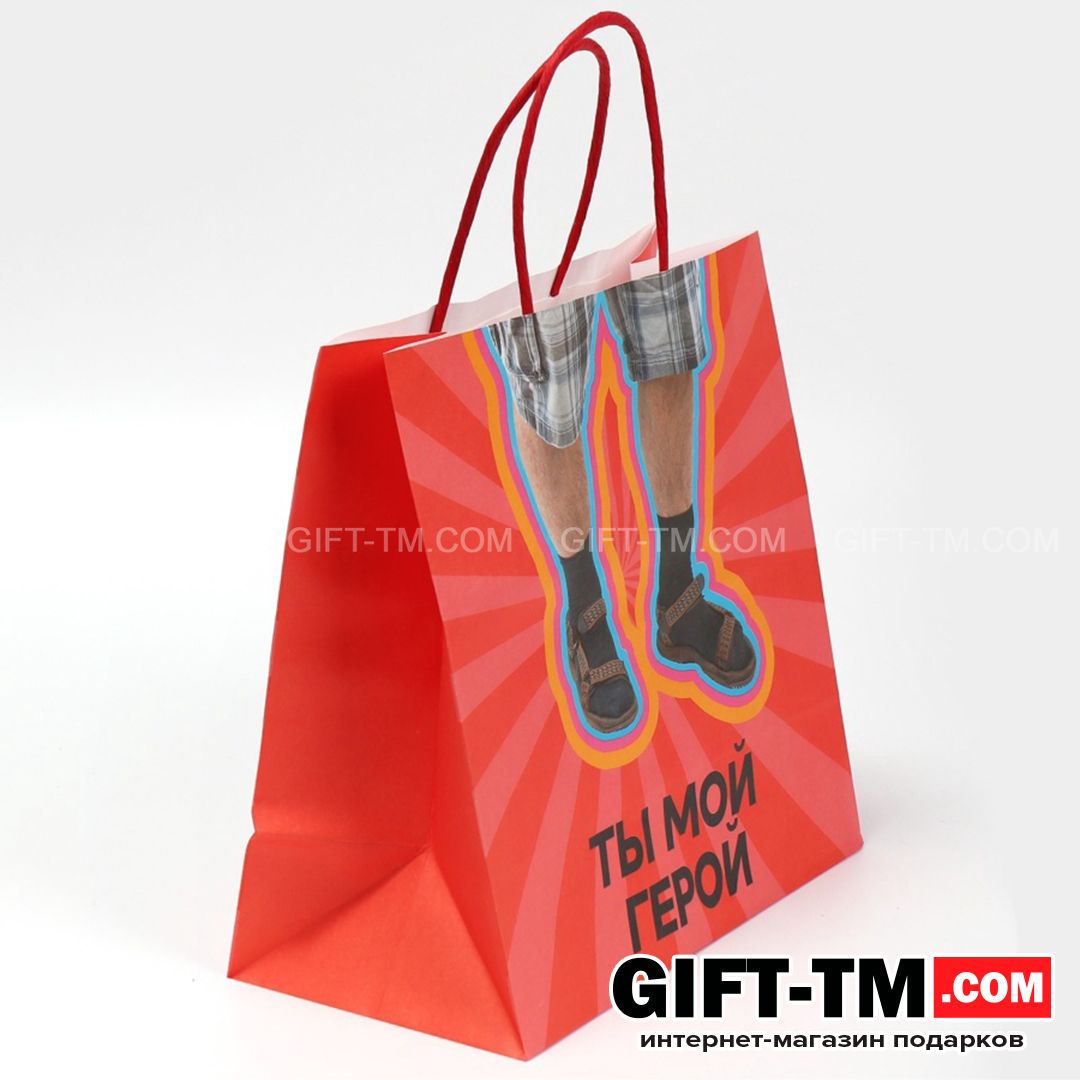 sn01110_1 Пакет подарочный «Герой», 22×22×11 см — изображение 3