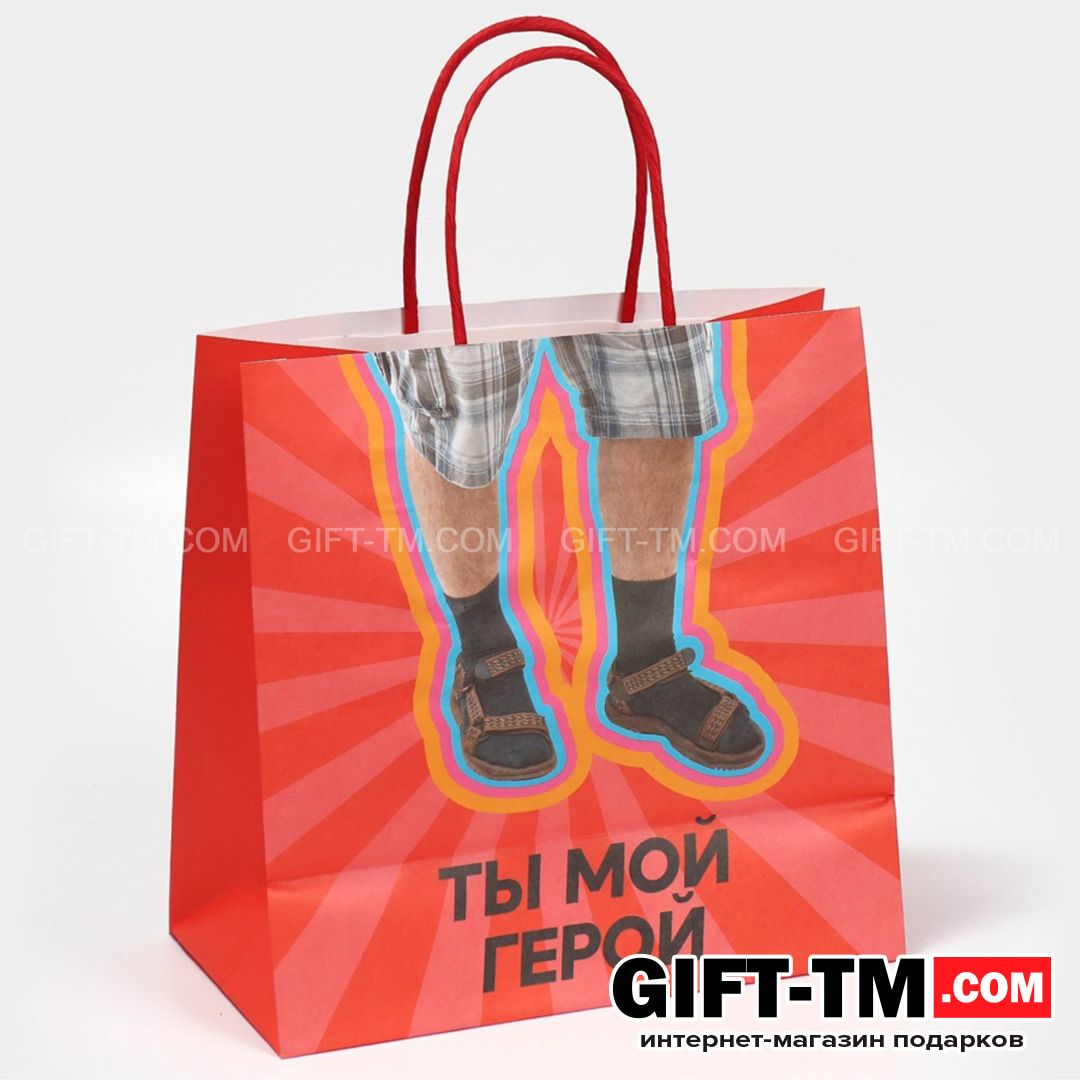 sn01110_2 Пакет подарочный «Герой», 22×22×11 см — изображение 2