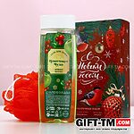 Подарочный набор косметики «С Новым годом» женский, гель для душа и мочалка для тела — изображение 2