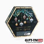 Подарочный набор новогодний «Счастливого Нового года»: чай чёрный, крем-мёд — изображение 10