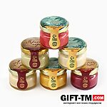 Подарочный набор новогодний «Счастливого Нового года»: чай чёрный, крем-мёд — изображение 4