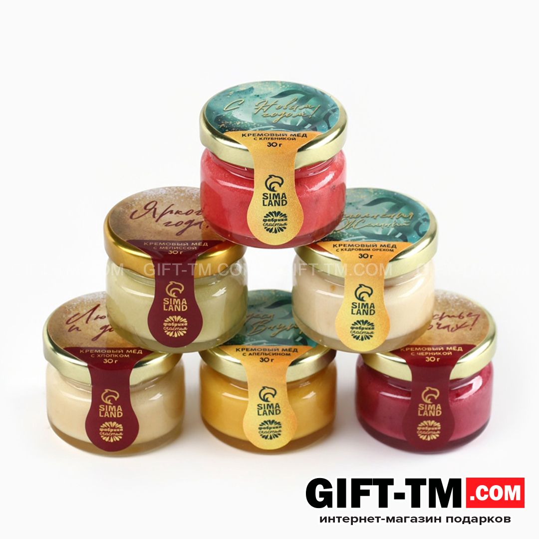 sn01139_2 Подарочный набор новогодний «Счастливого Нового года»: чай чёрный, крем-мёд — изображение 4