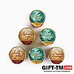 Подарочный набор новогодний «Счастливого Нового года»: чай чёрный, крем-мёд — изображение 5