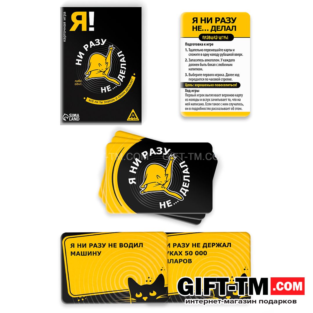 sn01196_1 Настольная алкогольная игра «Я ни разу не… делал», 60 карт — изображение 2