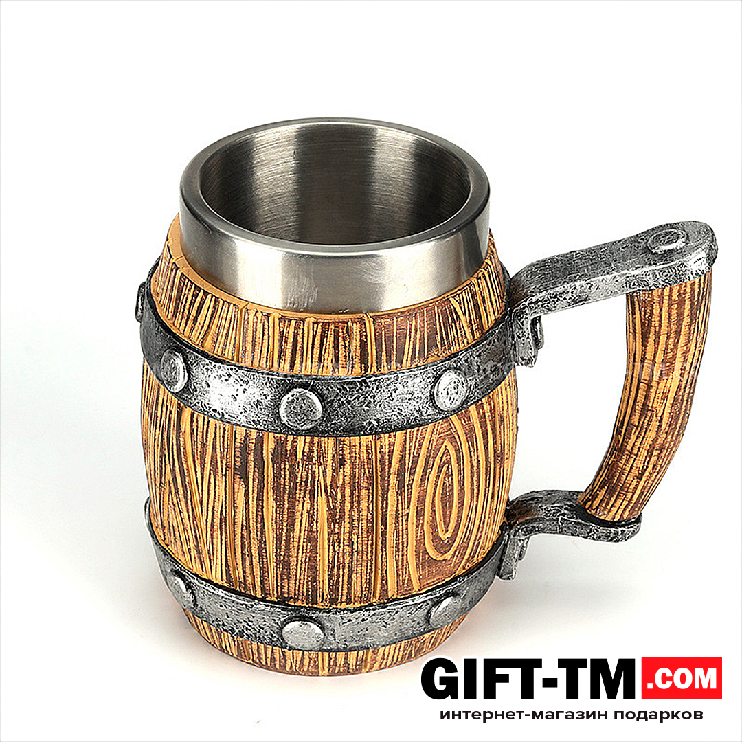 sn01310_5 Пивная кружка «Бочка» 600 мл — изображение 5